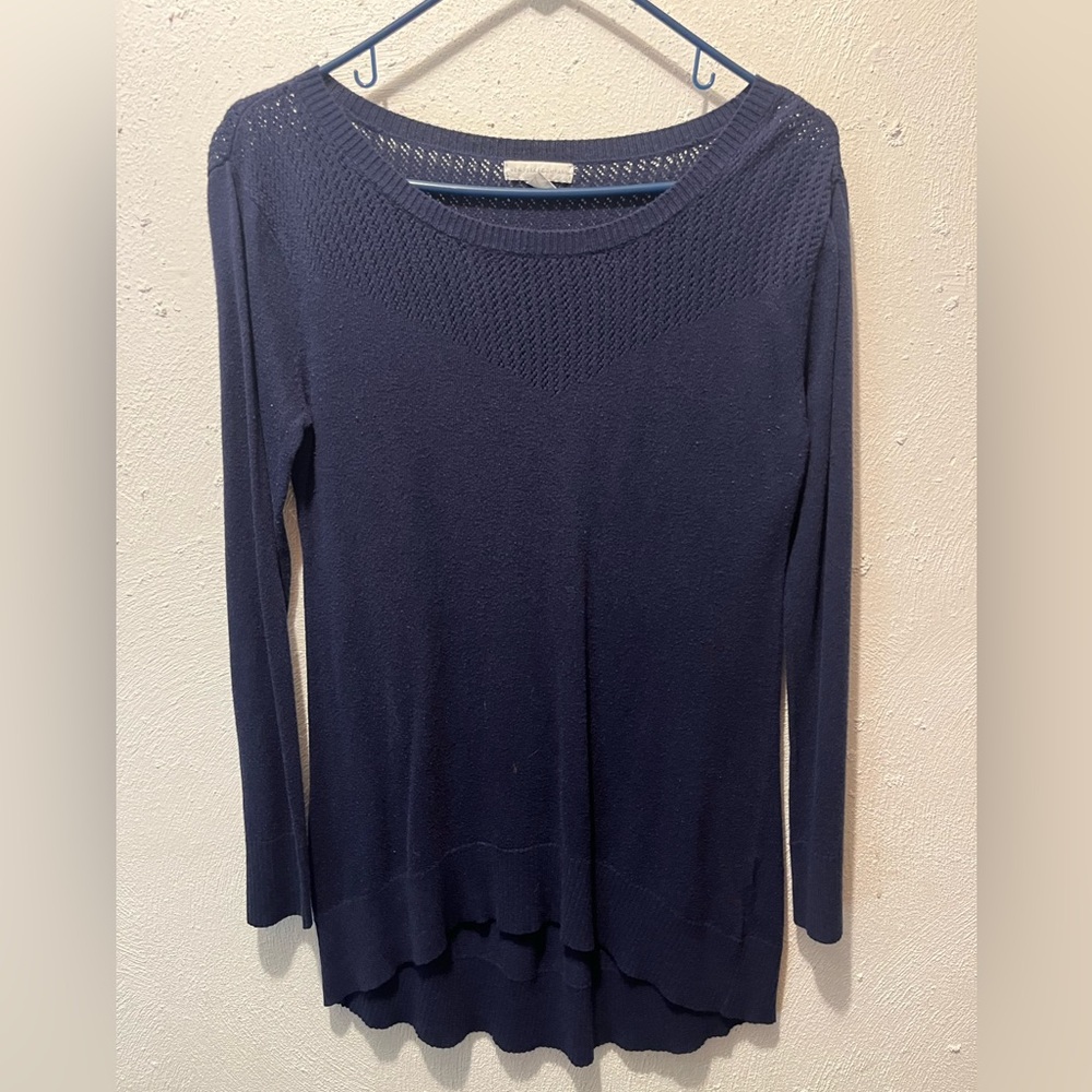 New York & Company Navy Knit Sweater